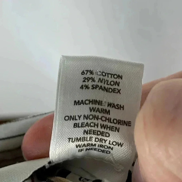 Ann Taylor loft petites womens top size 6P multicolored striped button down - Picture 8 of 9